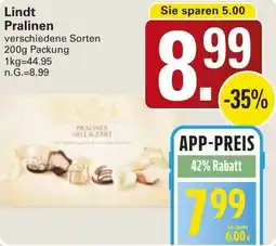 WEZ Lindt Pralinen Angebot