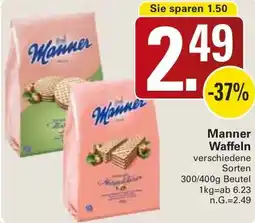 WEZ Manner Waffeln Angebot
