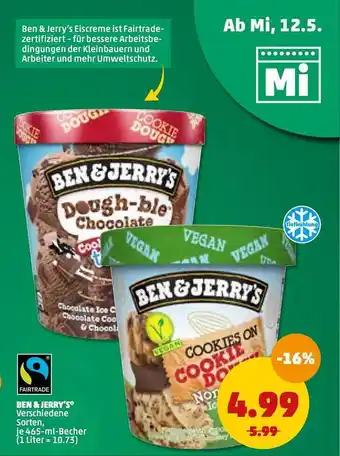 PENNY Ben & Jerry's 465ml Becher Angebot