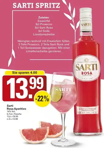 WEZ Sarti Rosa Aperitivo Angebot
