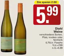 WEZ Diehl Weine Angebot