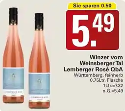 WEZ Winzer vom Weinsberger Tal Lemberger Rosé QbA Angebot