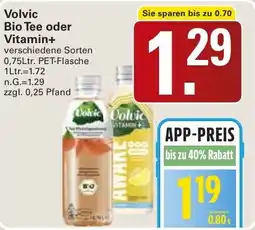 WEZ Volvic Bio Tee oder Vitamin+ Angebot