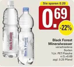 WEZ Black Forest Mineralwasser Angebot