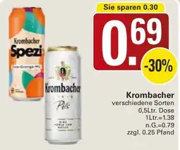 WEZ Krombacher Angebot