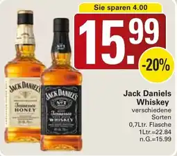 WEZ Jack Daniels Whiskey Angebot