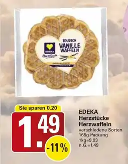 WEZ EDEKA Herzstücke Herzwaffeln Angebot