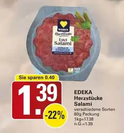 WEZ EDEKA Herzstücke Salami Angebot