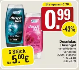 WEZ Duschdas Duschgel Angebot