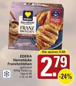 WEZ EDEKA Herzstücke Franzbrötchen Angebot
