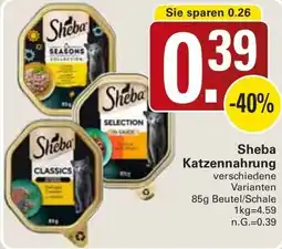WEZ Sheba Katzennahrung Angebot