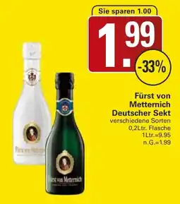 WEZ Fürst von Metternich Deutscher Sekt Angebot