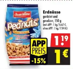 Mäc Geiz Snackline Peanuts Angebot