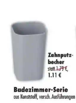 Mäc Geiz Badezimmer-Serie Zahnputz becher Angebot
