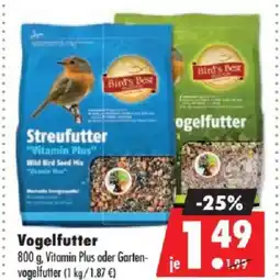 Mäc Geiz Bird's Best Vogelfutter Angebot