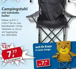 Sonderpreis Baumarkt Campingstuhl mit Getränkehalter Angebot