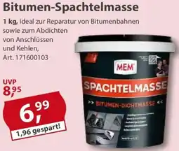 Sonderpreis Baumarkt MEM Bitumen-Spachtelmasse Angebot
