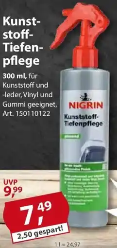 Sonderpreis Baumarkt NIGRIN Kunststoff Tiefenpflege Angebot