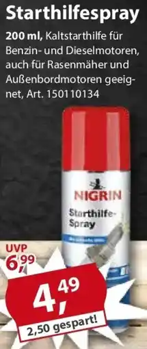 Sonderpreis Baumarkt NIGRIN Starthilfespray Angebot