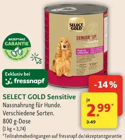 Fressnapf SELECT GOLD Sensitive Angebot