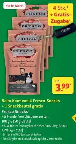 Fressnapf Fresco Snacks Angebot