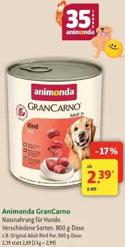 Fressnapf Animonda GranCarno Angebot