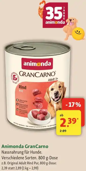 Fressnapf Animonda GranCarno Angebot