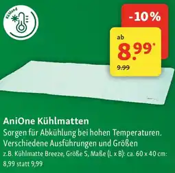 Fressnapf AniOne Kühlmatten Angebot