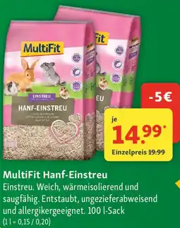 Fressnapf MultiFit Hanf-Einstreu Angebot