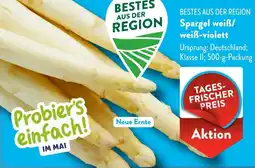 Aldi Süd Spargel weiß/ weiß-violett Angebot