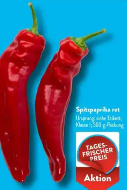 Aldi Süd Spitzpaprika rot Angebot
