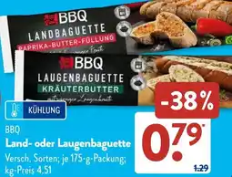 Aldi Süd BBQ Land- oder Laugenbaguette Angebot