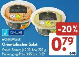 Aldi Süd WONNEMEYER Orientalischer Salat Angebot