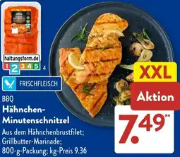 Aldi Süd BBQ Hähnchen Minutenschnitzel Angebot