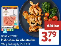 Aldi Süd MEINE METZGEREI Hähnchen-Geschnetzeltes Angebot