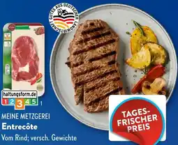 Aldi Süd MEINE METZGEREI Entrecôte Angebot