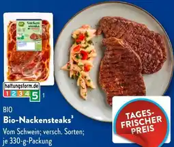 Aldi Süd Bio-Nackensteaks Angebot