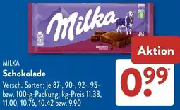 Aldi Süd MILKA Schokolade Angebot