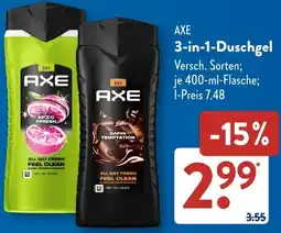 Aldi Süd AXE 3-in-1-Duschgel Angebot