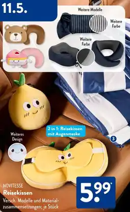 Aldi Süd NOVITESSE Reisekissen Angebot