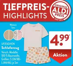 Aldi Süd UP2FASHION Schlafanzug Angebot