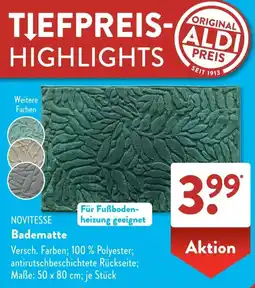 Aldi Süd NOVITESSE Badematte Angebot