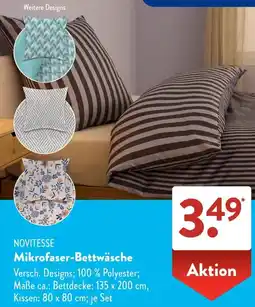 Aldi Süd NOVITESSE Mikrofaser-Bettwäsche Angebot