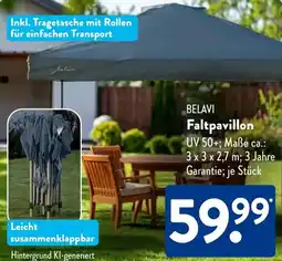 Aldi Süd BELAVI Faltpavillon Angebot