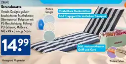 Aldi Süd CRANE Strandmatte Angebot