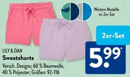 Aldi Süd LILY & DAN Sweatshorts Angebot