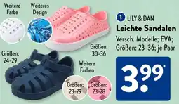 Aldi Süd LILY & DAN Leichte Sandalen Angebot