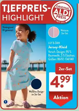 Aldi Süd LILY & DAN Jersey-Kleid Angebot