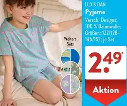 Aldi Süd LILY & DAN Pyjama Angebot
