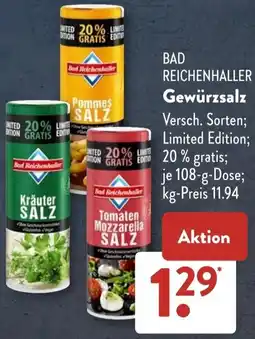 Aldi Süd BAD REICHENHALLER Gewürzsalz Angebot